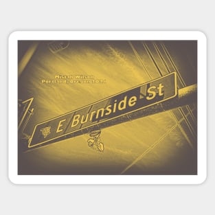 East Burnside Street, Portland, Oregon by Mistah Wilson Sticker